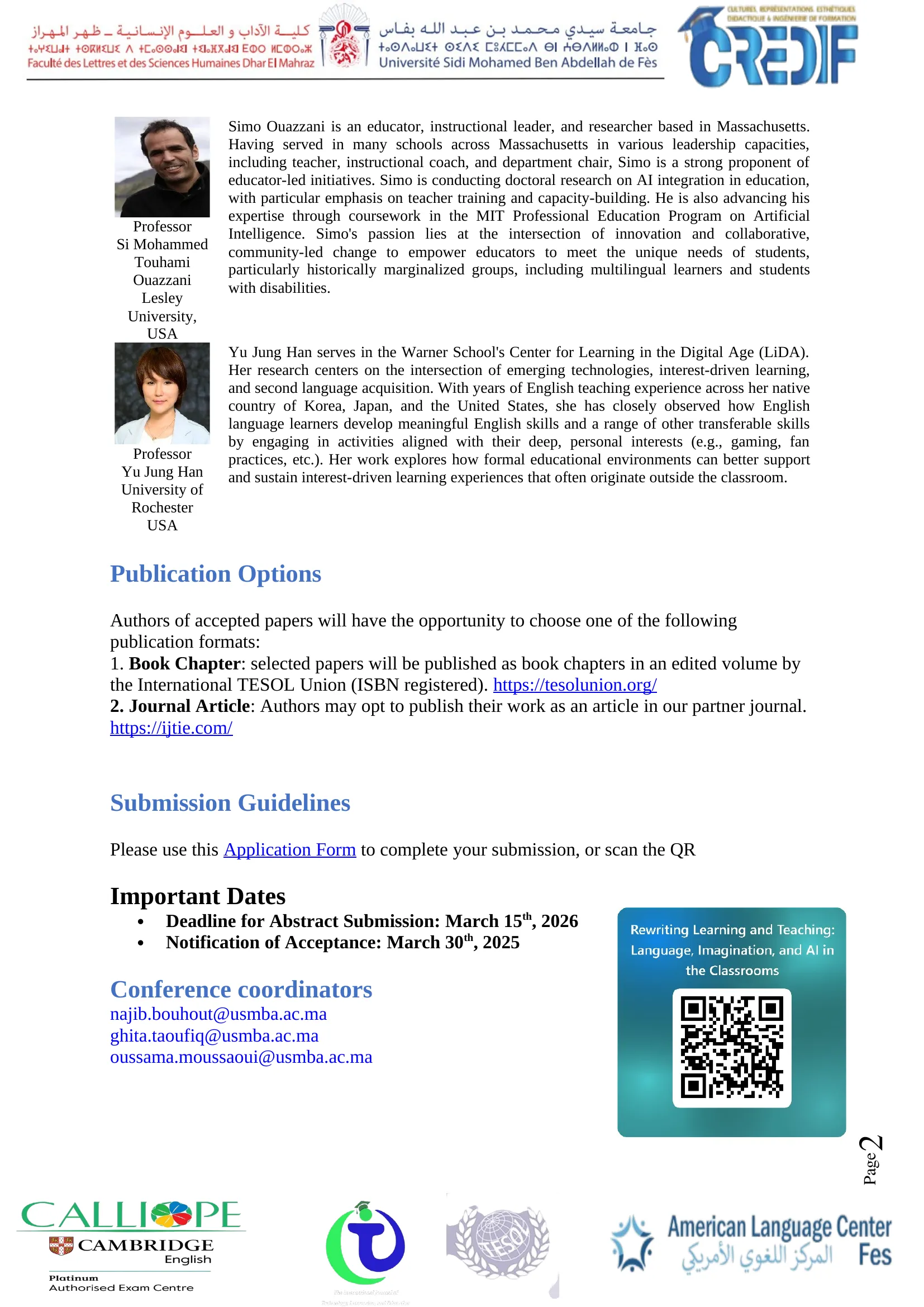 QR Code for Paper Submission